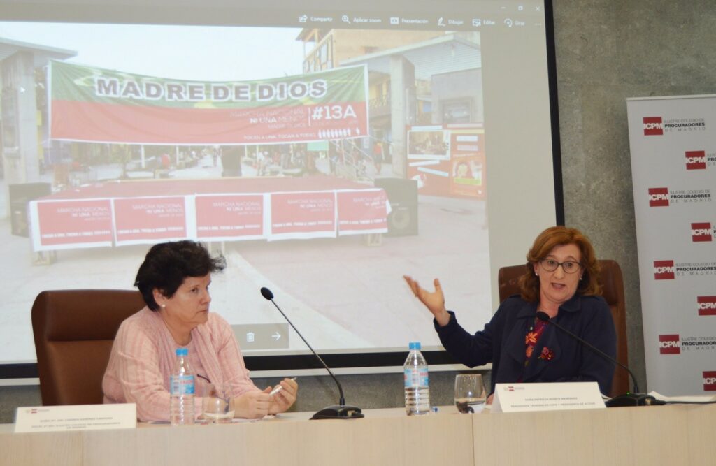 Intervemción de Patricia Rosety, Presidenta ACIJUR, en el Ilustre Colegio Procuradores de Madrid