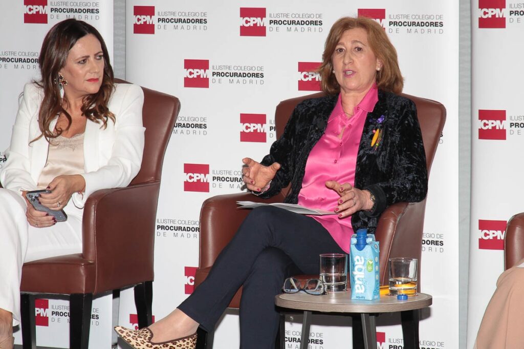 Patricia Rosety, presidenta de ACIJUR, en el acto del Día de la Mujer del Colegio de Procuradores de Madrid