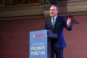 Manuel Marchena, nuevo “Socio de Honor” de ACIJUR, durante su intervención al recoger su distinción.